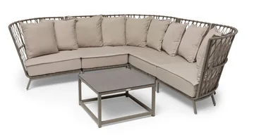 Hillerstorp Jet Set loungesohva, kulmaosa - Beige - Puutarhakalusteet - Terassiryhmät - Terassisohvat
