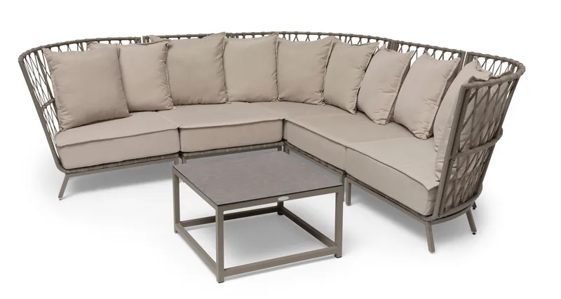 Hillerstorp Jet Set loungesohva, kulmaosa - Beige - Puutarhakalusteet - Terassiryhmät - Terassisohvat