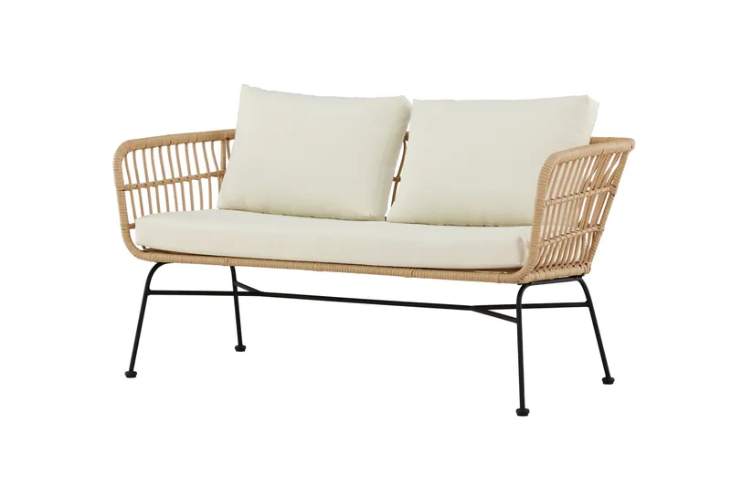 Isola Ulkosohva - Luonnonväri - Puutarhakalusteet - Terassiryhmät - Terassisohvat