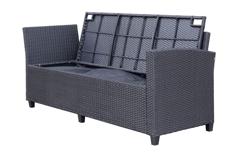 James Light Säilytystilalla - Musta - Puutarhakalusteet - Terassiryhmät - Sohvaryhmät ulos