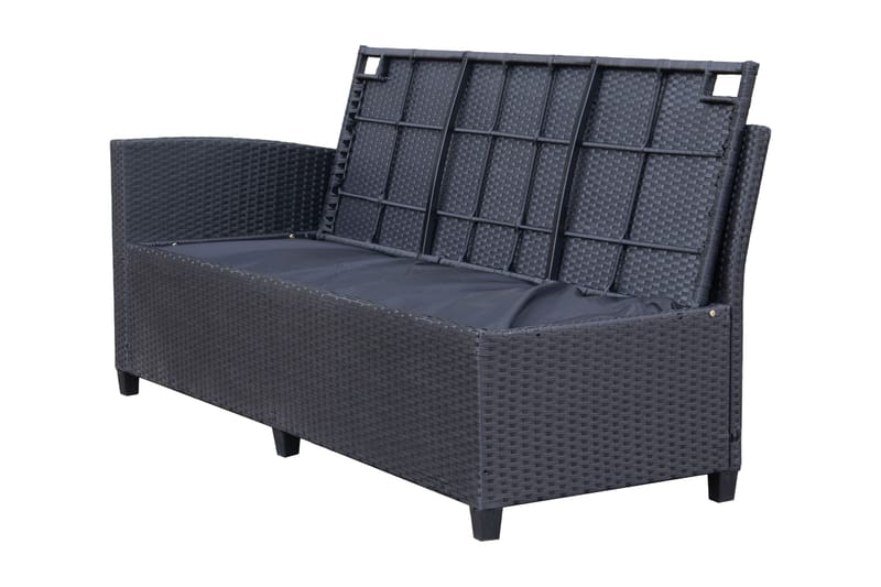 James Light Säilytystilalla - Musta - Puutarhakalusteet - Terassiryhmät - Sohvaryhmät ulos