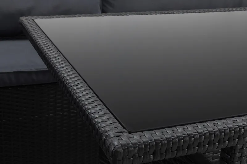 James Light Sohvaryhmä 5-istuttava - Musta - Puutarhakalusteet - Terassiryhmät - Sohvaryhmät ulos