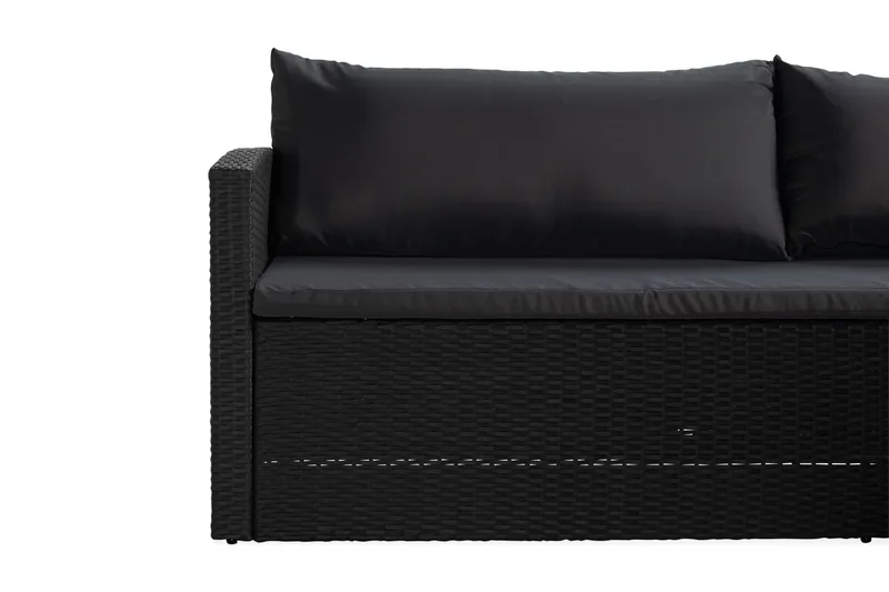 James Light Sohvaryhmä 5-istuttava - Musta - Puutarhakalusteet - Terassiryhmät - Sohvaryhmät ulos