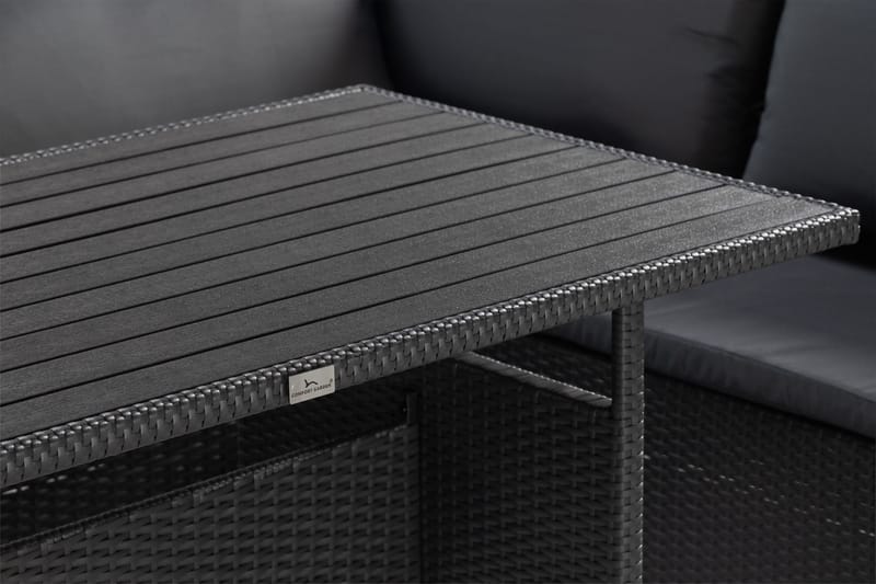 James Light Sohvaryhmä 5-istuttava - Musta - Puutarhakalusteet - Terassiryhmät - Sohvaryhmät ulos