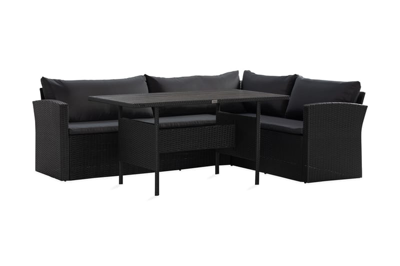 James Light Sohvaryhmä 5-istuttava - Musta - Puutarhakalusteet - Terassiryhmät - Sohvaryhmät ulos