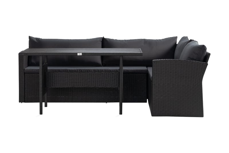 James Light Sohvaryhmä 5-istuttava - Musta - Puutarhakalusteet - Terassiryhmät - Sohvaryhmät ulos