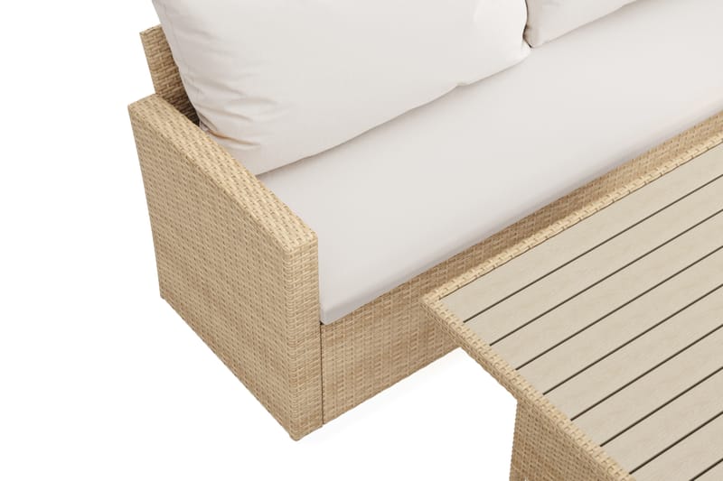 James Light Sohvaryhmä Ulkokäyttöön 5-istuttava – Oikea - Beige - Puutarhakalusteet - Terassiryhmät - Sohvaryhmät ulos