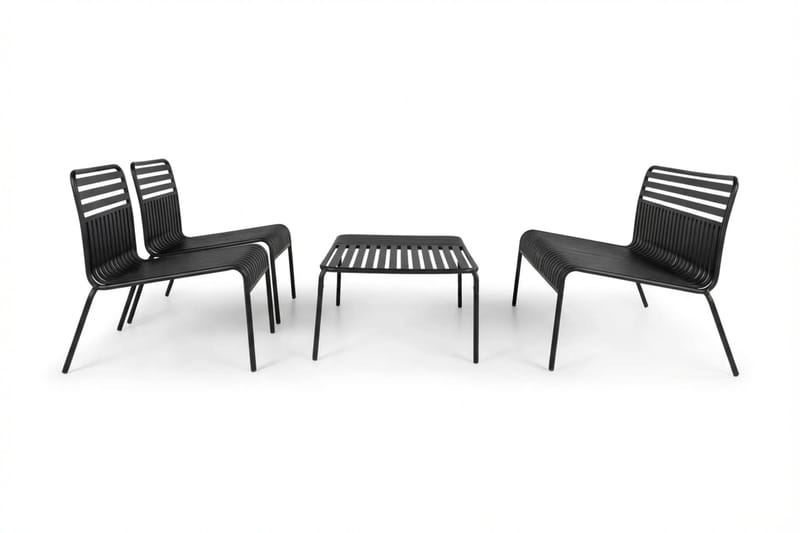 Jarva ulkosohvaryhmä - Antrasiitti - Puutarhakalusteet - Terassiryhmät - Sohvaryhmät ulos