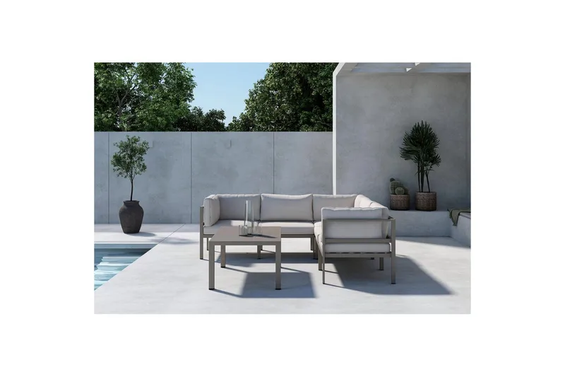 Kulmasohva 3+2 Copacabana - Ruskea - Puutarhakalusteet - Terassiryhmät - Terassisohvat