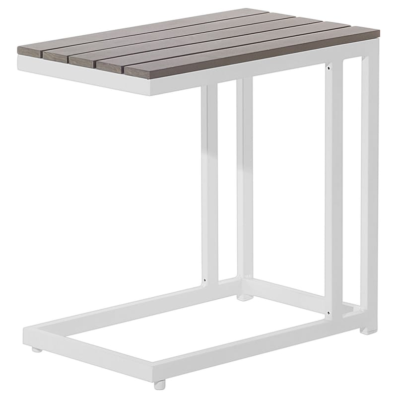 Kulmasohva ulos pöydällä 5-istuttava Messina vasenkätinen - Valkoinen/Beige/Vihreä - Puutarhakalusteet - Terassiryhmät - Sohvaryhmät ulos