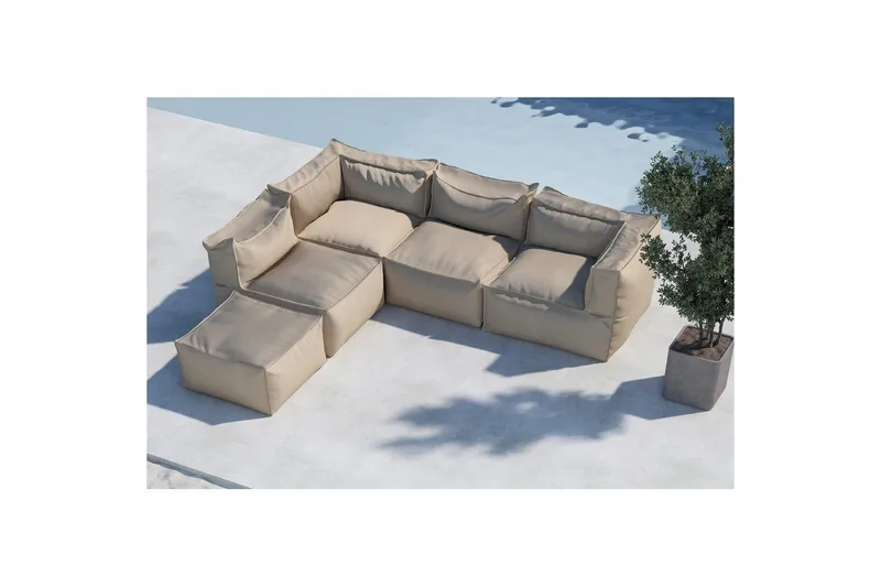 Lounge-ryhmä Rambo 2+2+1 - Puutarhakalusteet - Terassiryhmät - Terassisohvat