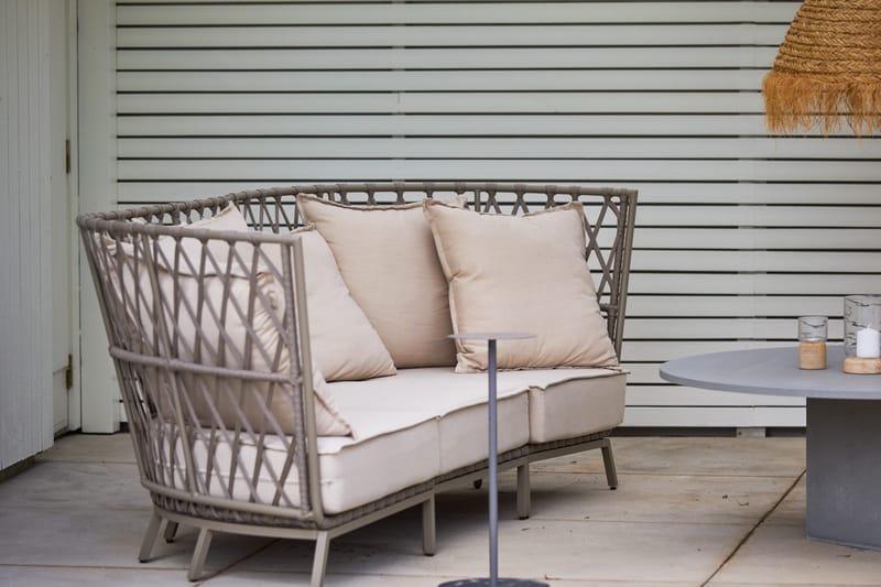Lounge-sohva Hillerstorp Jet Set 3-istuttava - Beige - Puutarhakalusteet - Terassiryhmät - Terassisohvat
