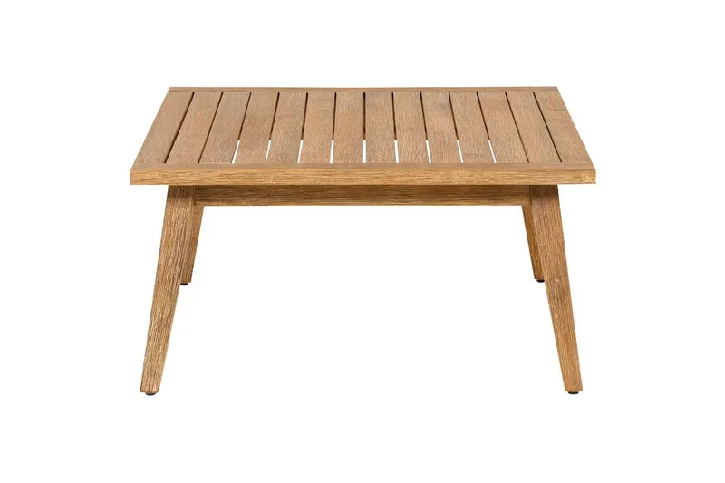 Loungegrupp Beliani Alcamo Beige||Light wood||White - Puutarhakalusteet - Terassiryhmät - Sohvaryhmät ulos
