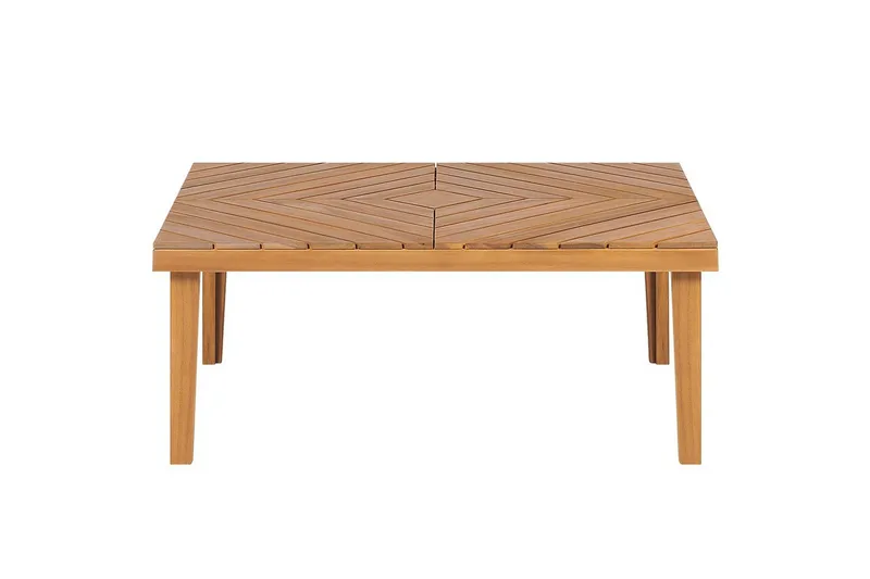 Loungegrupp Beliani Baratti 4-Sits Light wood||Beige - Puutarhakalusteet - Terassiryhmät - Sohvaryhmät ulos