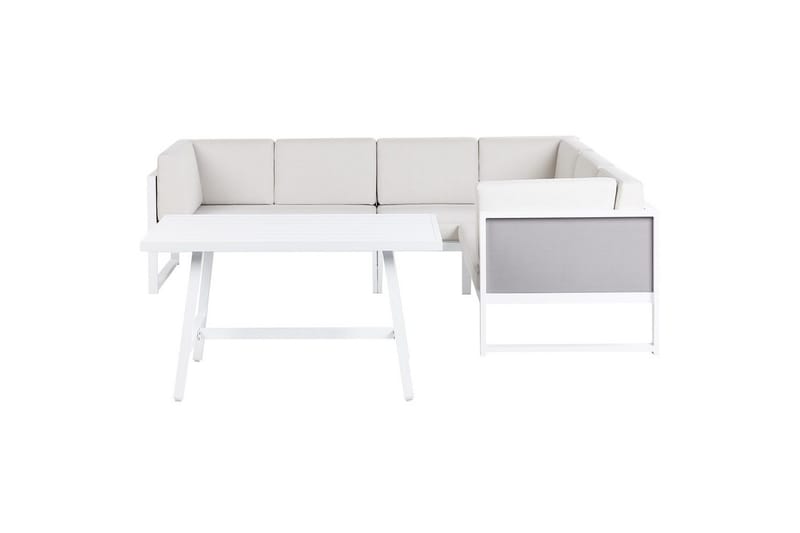 Loungegrupp Beliani Castella/Fratte Grön/vit/grå White||Grey, undefined