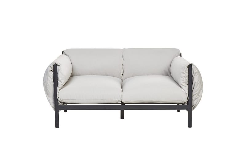 Loungegrupp Beliani Esperia Grey, Black - Puutarhakalusteet - Terassiryhmät - Sohvaryhmät ulos