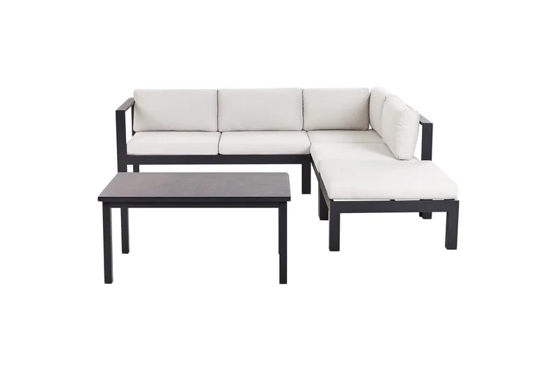 Loungegrupp Beliani Messina Grön/svart/grå White||Black||Grey, undefined