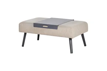 Loungegrupp Beliani Sorrivoli Beige||Grey - Puutarhakalusteet - Terassiryhmät - Sohvaryhmät ulos