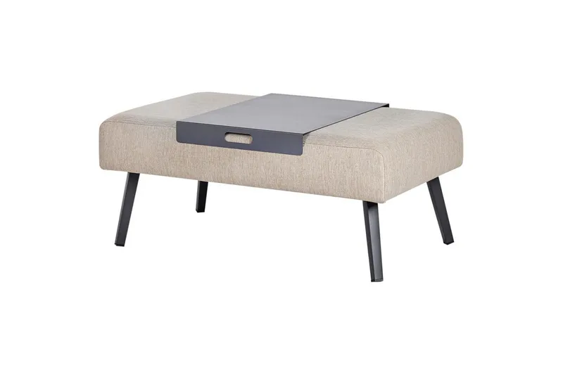 Loungegrupp Beliani Sorrivoli Beige||Grey - Puutarhakalusteet - Terassiryhmät - Sohvaryhmät ulos