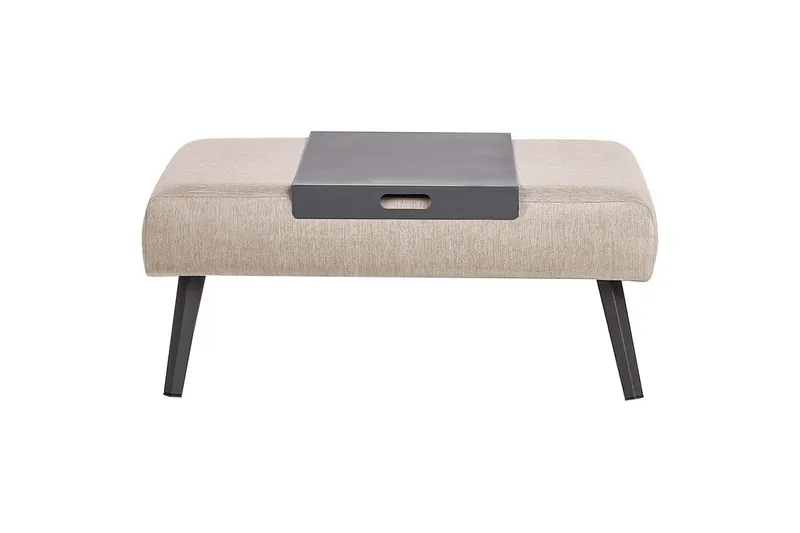 Loungegrupp Beliani Sorrivoli Beige||Grey - Puutarhakalusteet - Terassiryhmät - Sohvaryhmät ulos
