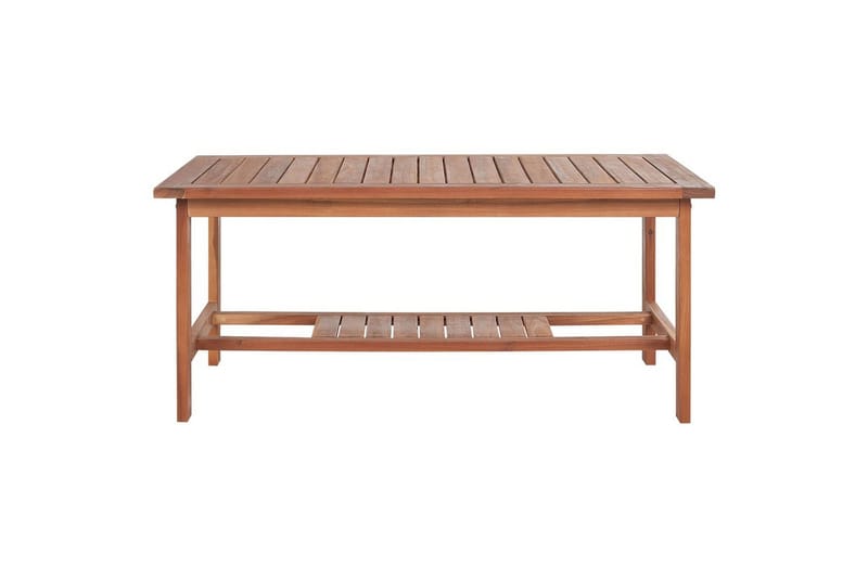 Loungegrupp med bord Beliani Altidona Light wood||White - Puutarhakalusteet - Terassiryhmät - Sohvaryhmät ulos