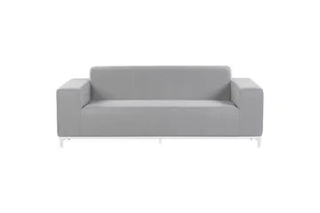 Loungegrupp med bord Beliani Rovigo Grey||White - Puutarhakalusteet - Terassiryhmät - Sohvaryhmät ulos