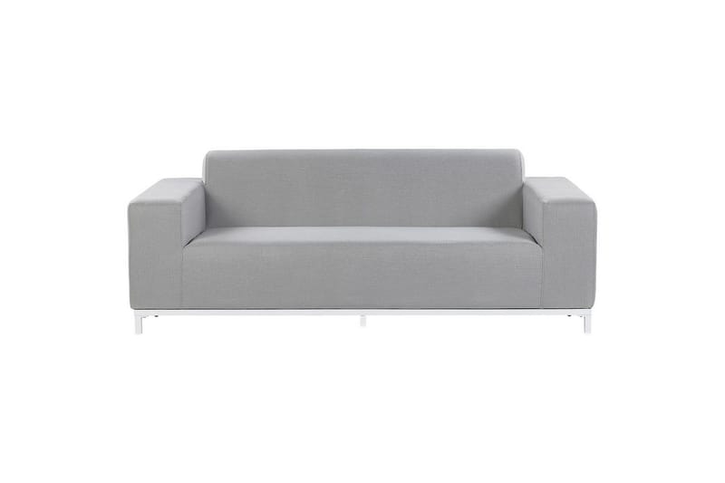 Loungegrupp med bord Beliani Rovigo Grey||White - Puutarhakalusteet - Terassiryhmät - Sohvaryhmät ulos