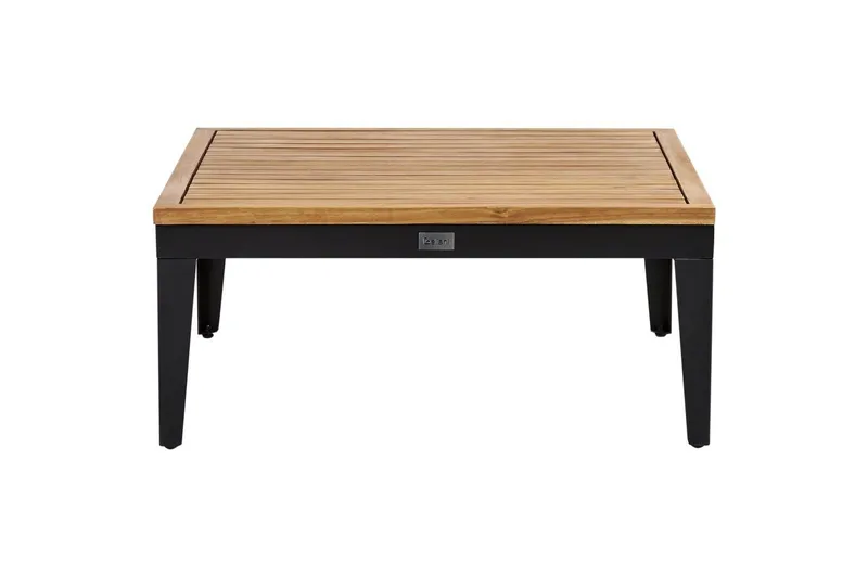Loungegrupp med fotpall Beliani Bracciano 3-Sits Beige||Light wood||Black - Puutarhakalusteet - Terassiryhmät - Sohvaryhmät ulos