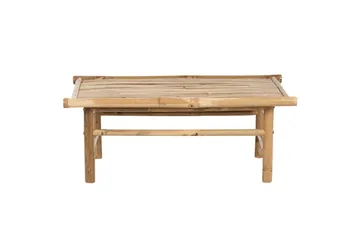 Loungeset Beliani Todi Ljus trä/Taupe Light wood||White - Puutarhakalusteet - Terassiryhmät - Sohvaryhmät ulos