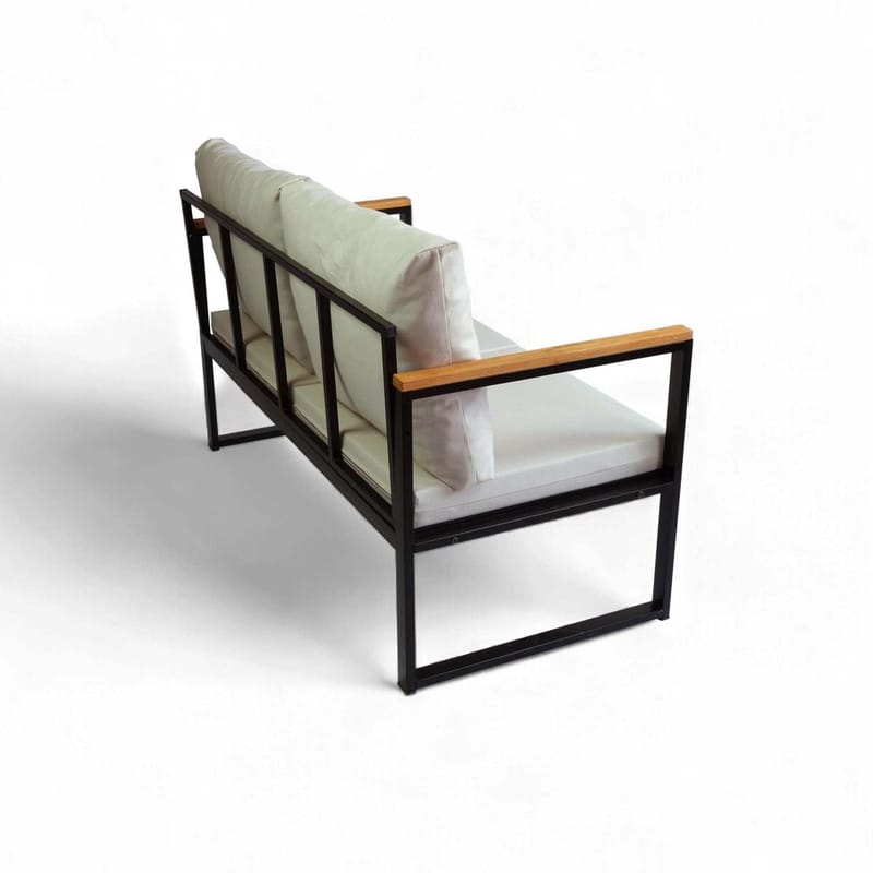 Luvin 3-istuttava Sohvaryhmä Ulkokäyttöön - Beige - Puutarhakalusteet - Terassiryhmät - Sohvaryhmät ulos