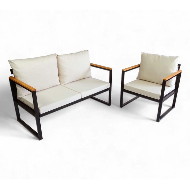 Luvin 3-istuttava Sohvaryhmä Ulkokäyttöön, Beige