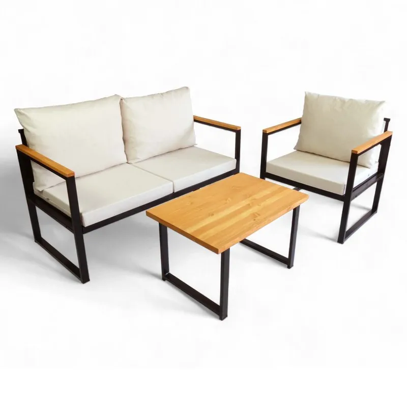 Luvin 3-istuttava Sohvaryhmä Ulkokäyttöön, Beige