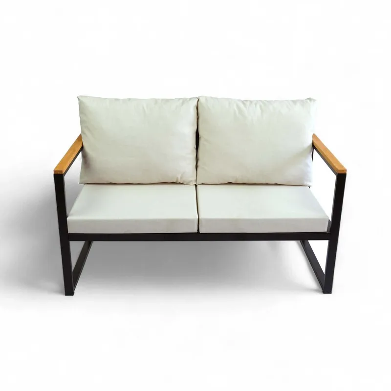 Luvin 4-istuttava Sohvaryhmä Ulkokäyttöön - Beige - Puutarhakalusteet - Terassiryhmät - Sohvaryhmät ulos