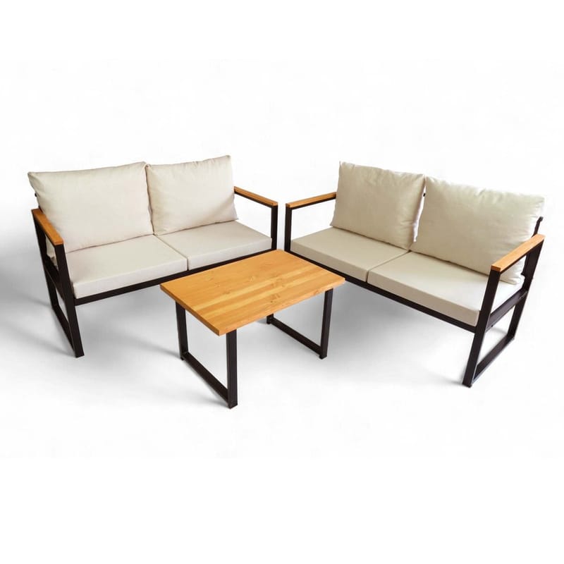 Luvin 4-istuttava Sohvaryhmä Ulkokäyttöön, Beige