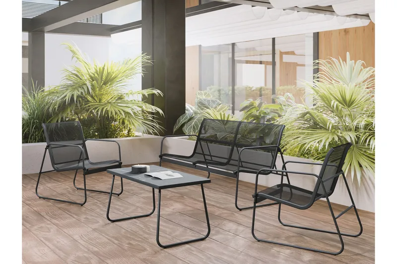 Maplewyn Oleskeluryhmä Ulkokäyttöön - Harmaa - Puutarhakalusteet - Terassiryhmät - Sohvaryhmät ulos