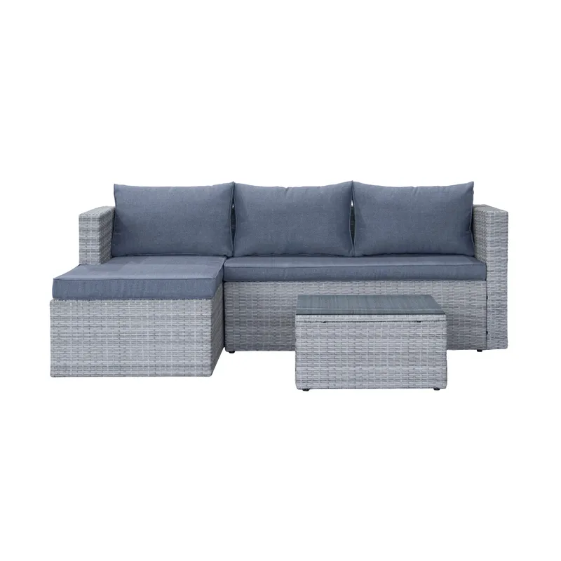 Mendoza 4-istuttava Sohvaryhmä, Harmaa