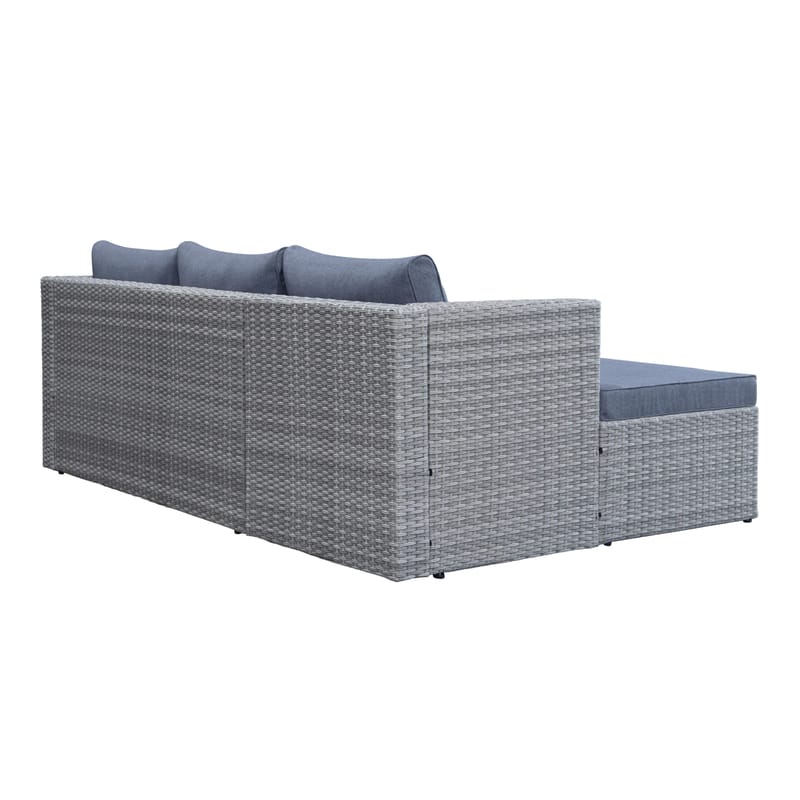 Mendoza 4-istuttava Sohvaryhmä - Harmaa - Puutarhakalusteet - Terassiryhmät - Sohvaryhmät ulos