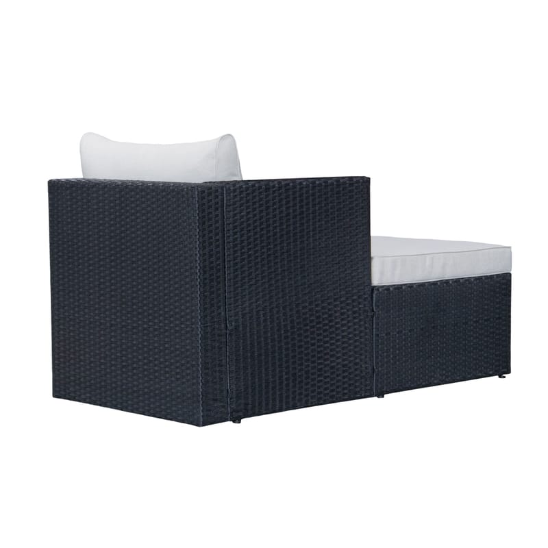 Mendoza 4-istuttava Sohvaryhmä - Musta - Puutarhakalusteet - Terassiryhmät - Sohvaryhmät ulos