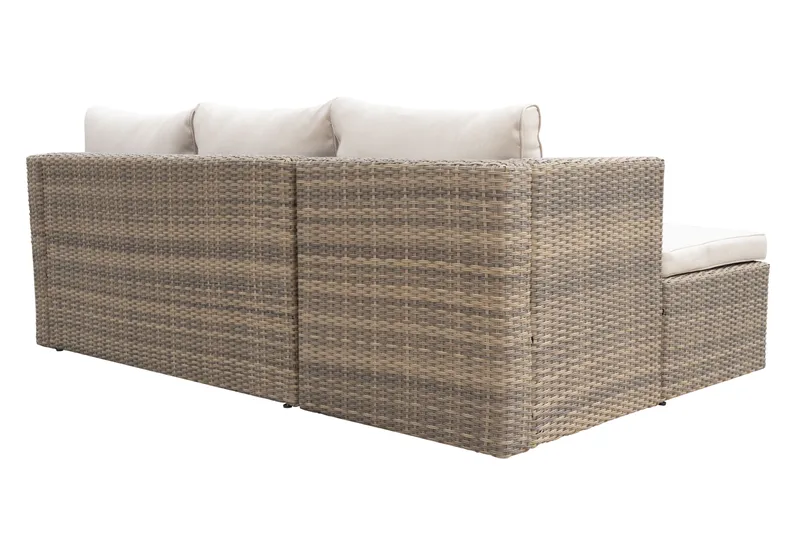 Mendoza 4-istuttava Sohvaryhmä - Ruskea - Puutarhakalusteet - Terassiryhmät - Sohvaryhmät ulos