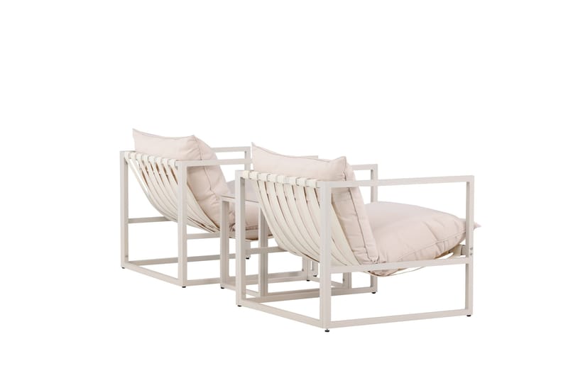 Messina Sohvaryhmä Ulkokäyttöön 2-istuttava - Beige - Puutarhakalusteet - Terassiryhmät - Oleskeluryhmät