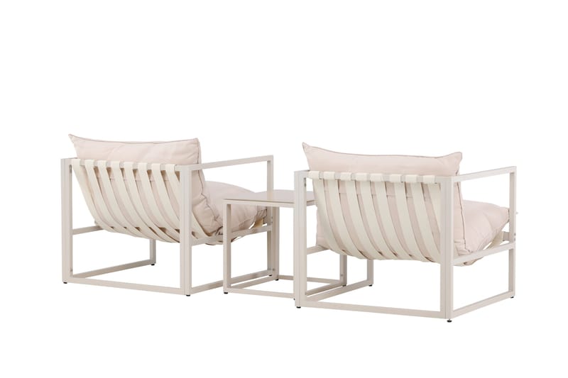 Messina Sohvaryhmä Ulkokäyttöön 2-istuttava - Beige - Puutarhakalusteet - Terassiryhmät - Oleskeluryhmät