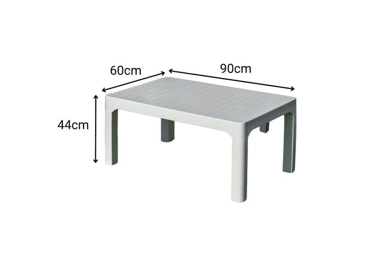 Momira Lounge-ryhmä ulkokäyttöön - Valkoinen - Puutarhakalusteet - Terassiryhmät - Sohvaryhmät ulos