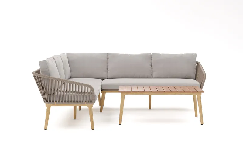 Morrocco Lounge-ryhmä Ulkokäyttöön - Ruskea - Puutarhakalusteet - Terassiryhmät - Oleskeluryhmät