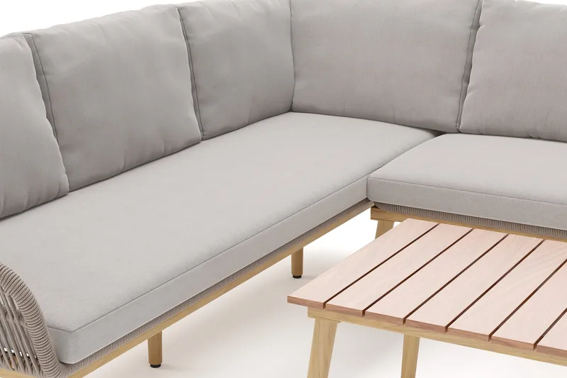 Morrocco lounge-ryhmä ulkokäyttöön - Ruskea - Puutarhakalusteet - Terassiryhmät - Oleskeluryhmät