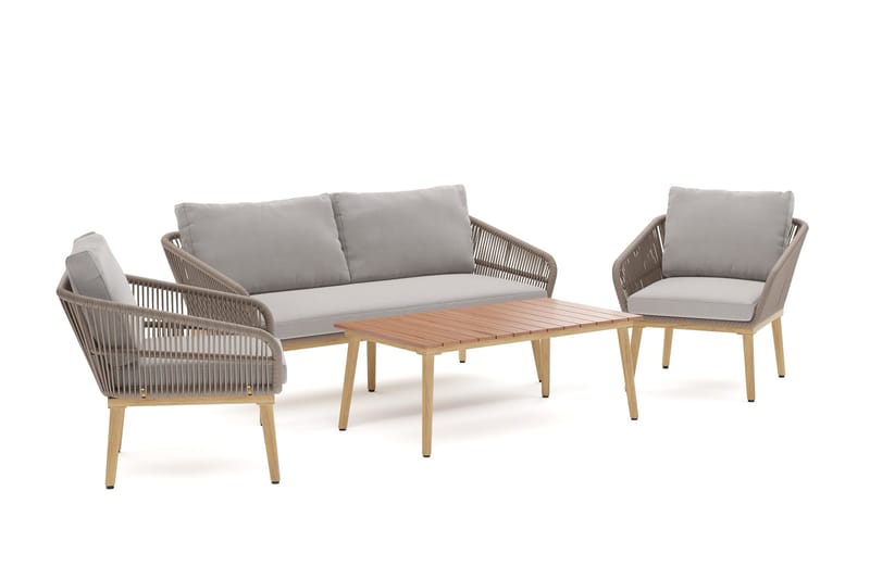 Morrocco Sohvaryhmä Ulkokäyttöön - Ruskea - Puutarhakalusteet - Terassiryhmät - Oleskeluryhmät