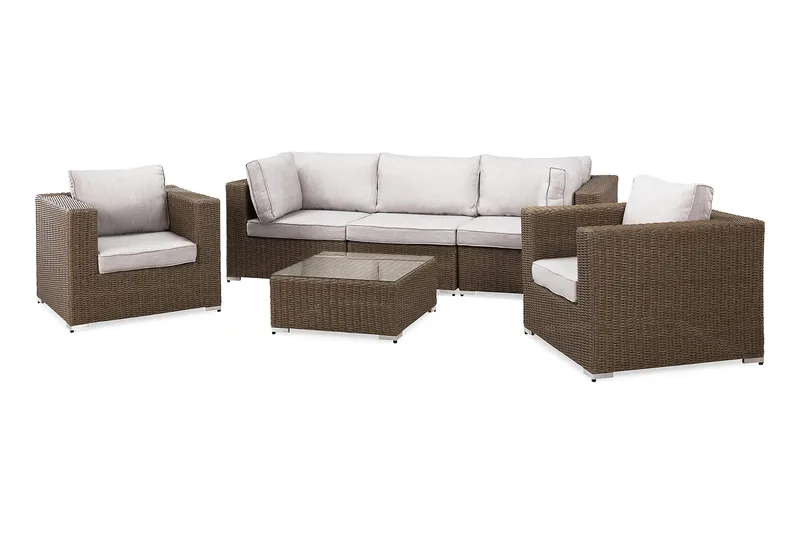 Oleskeluryhmä Marcus - Luonnonväri Pöytä 2 tuolia - Puutarhakalusteet - Terassiryhmät - Oleskeluryhmät