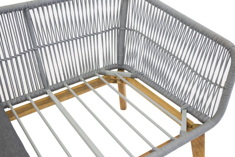 Chania-oleskeluryhmä ulkokäyttöön - Harmaa - Puutarhakalusteet - Terassiryhmät - Oleskeluryhmät