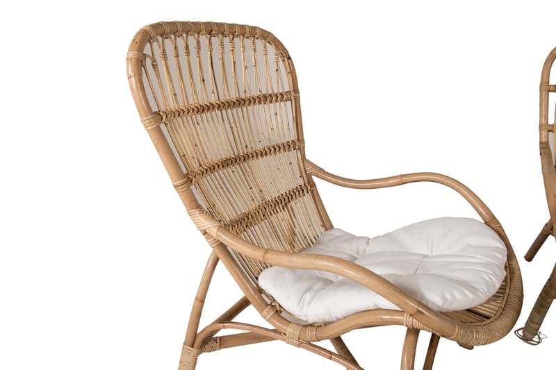 Ella-oleskeluryhmä tyynyillä - Puu/luonnonväri - Puutarhakalusteet - Terassiryhmät - Oleskeluryhmät