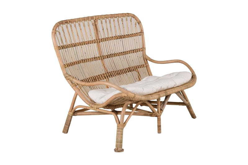 Ella-oleskeluryhmä tyynyillä - Puu/luonnonväri - Puutarhakalusteet - Terassiryhmät - Oleskeluryhmät