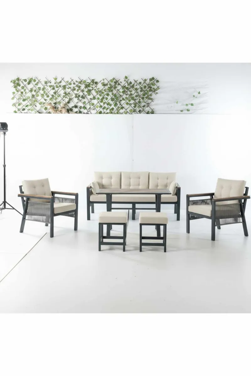 Garden Lounge Set Atelier Del Sofa - Puutarhakalusteet - Terassiryhmät - Oleskeluryhmät
